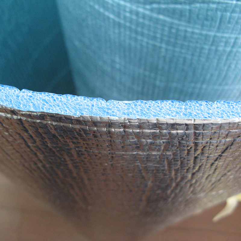 Raw Rolls Al+Woven+XPE+Woven+Al Foil Film For Heat Insulation AND Quakeproof In Packaging - PAIDU